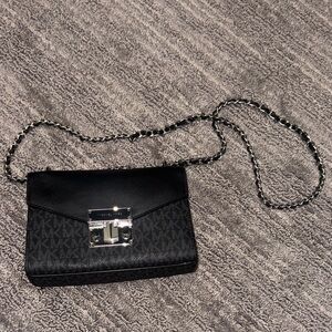 Michael Kors Black and Gray Crossbody Bag